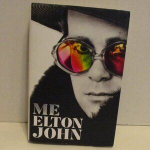 ME Elton John 2019 Medium Black White Graphic Reading Book